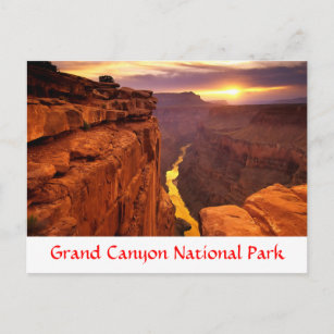Grand Canyon National Park Sunset Arizona Postcard