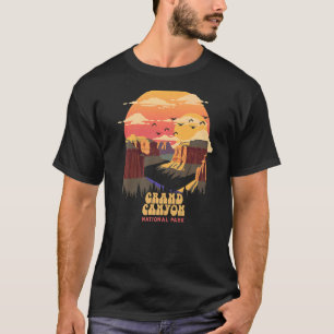Grand Canyon National Park Sunset WPA Poster Style T-Shirt