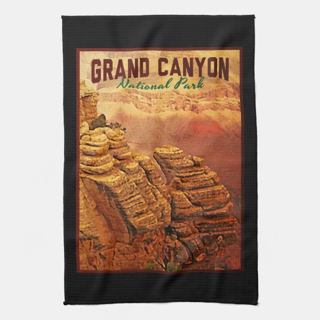 Grand Canyon National Park Tea Towel (Vertical)