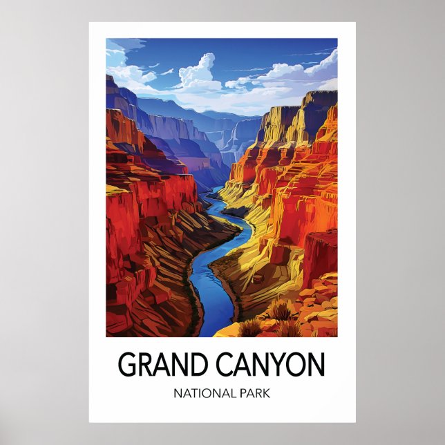 Grand Canyon National Park Travel Poster (Front)