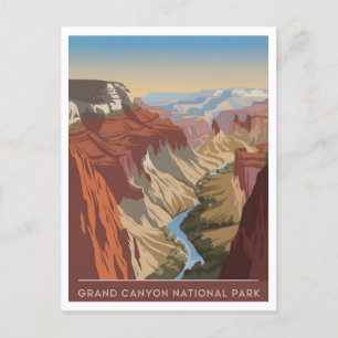 Grand Canyon National Park vintage Postcard