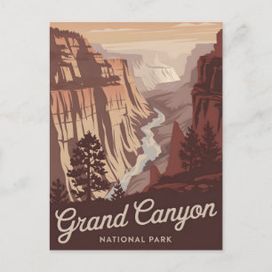 Grand Canyon National Park Vintage Postcard