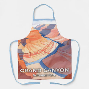 Grand Canyon National Park Watercolor Travel Apron