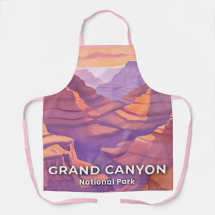 Grand Canyon National Park Watercolor Travel Art Apron