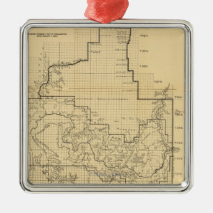 Grand Canyon National ParkPanoramic Map Metal Tree Decoration