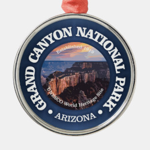 Grand Canyon NP 2 Metal Tree Decoration