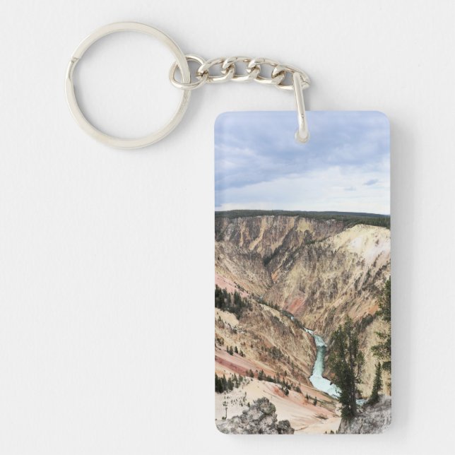 Grand Canyon of the Yellowstone, National Park Key Ring (Front)
