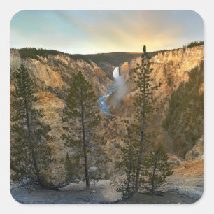 Grand Canyon of Yellowstone, Yellowstone Square Sticker