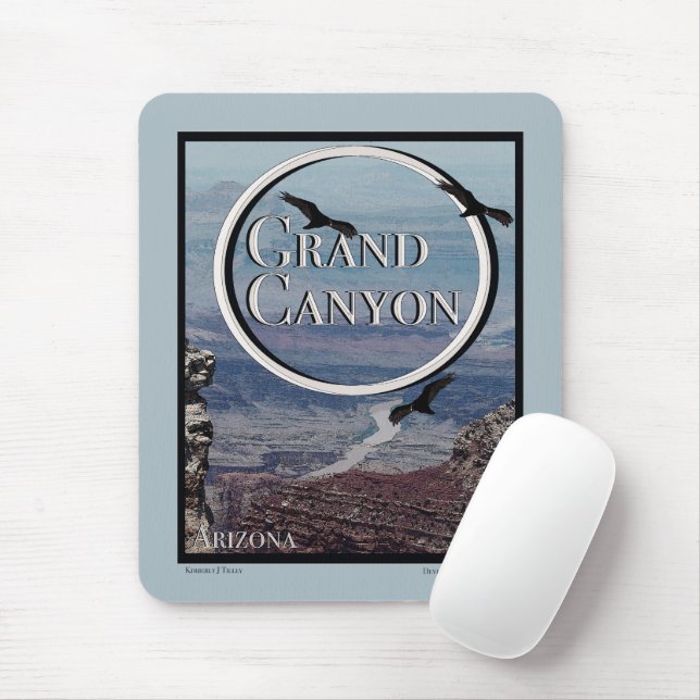 Grand Canyon Poster Mouse Mat (With Mouse)