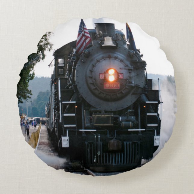 Grand Canyon Railway Round Cushion (Front)