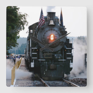 Grand Canyon Railway Square Wall Clock