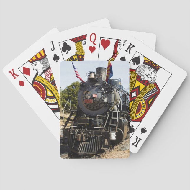 Grand Canyon Railway steam engine 4960 Playing Cards (Back)