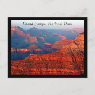 grand canyon red np postcard