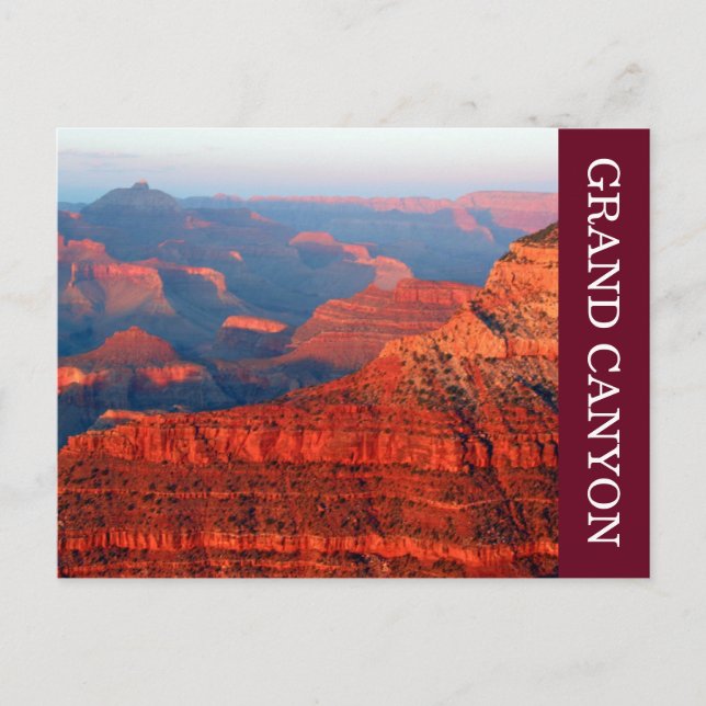 grand canyon red postcard (Front)