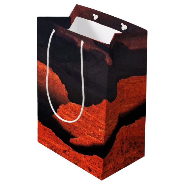 Grand Canyon Red Rock Layers Medium Gift Bag (Back Angled)
