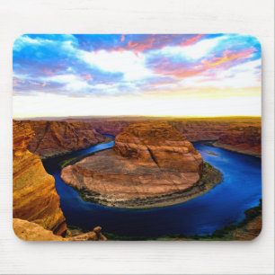 Grand Canyon Red Rocks and Blue Water Beautiful Mouse Mat