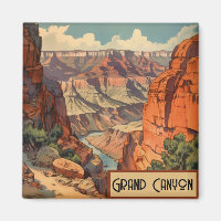Grand Canyon Retro Travel Design