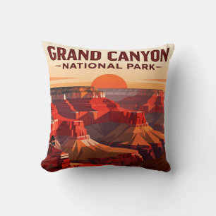 Grand Canyon Rim to Rim Hiker Achievement Cushion