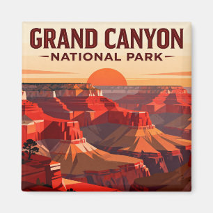 Grand Canyon Rim to Rim Hiker Achievement Magnet