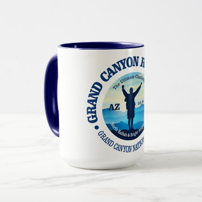 Grand Canyon Rim to Rim (V) Mug (Front Left)