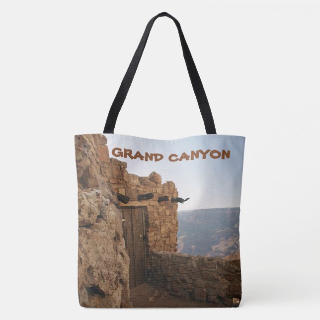 Grand Canyon Room W View Shoulder Tote (Back)