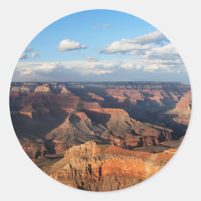 Grand Canyon seen from South Rim in Arizona Classic Round Sticker (Front)