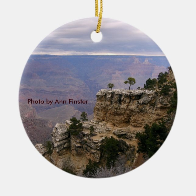 Grand Canyon, South Rim Ceramic Tree Decoration (Front)