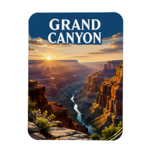 Grand Canyon South Rim Sunset Travel Magnet