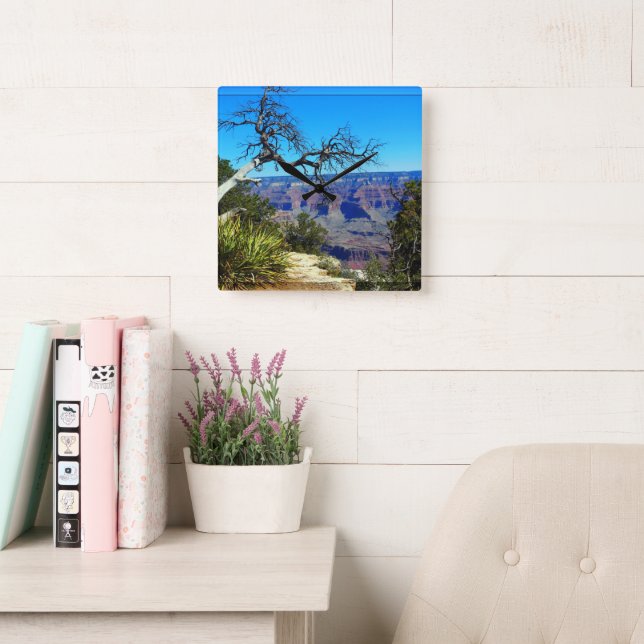 Grand Canyon  Square Wall Clock (Reading Room)