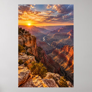Grand Canyon Sunset Arizona Landscape Poster