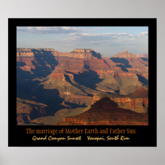 Grand Canyon Sunset Poster