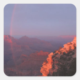 Grand Canyon Sunset Rainbow Square Sticker