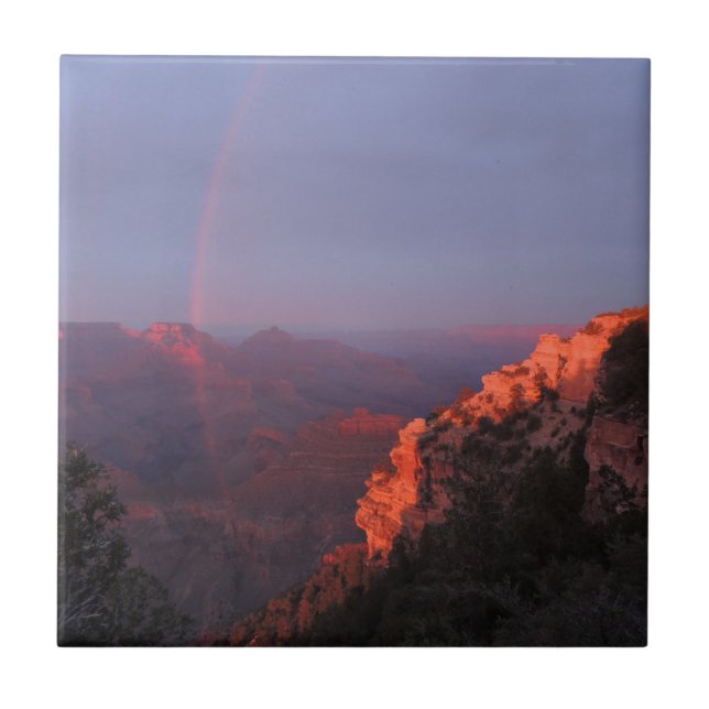 Grand Canyon Sunset Rainbow Tile (Front)