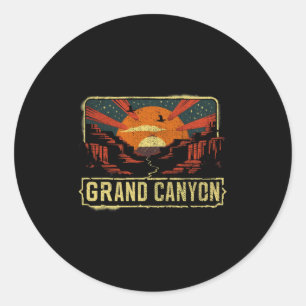 Grand Canyon Us National Park Classic Round Sticker