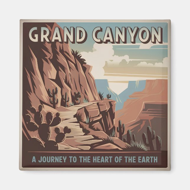 Grand Canyon USA vintage Magnet (Front)