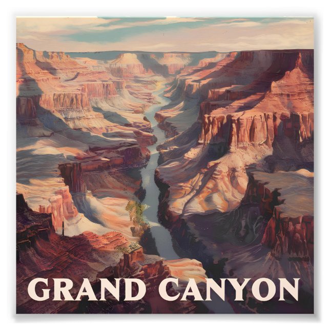Grand Canyon USA vintage Photo Print (Front)