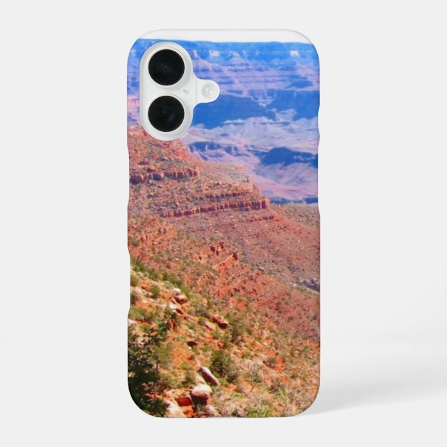 grand canyon view iPhone 16 case (Back)