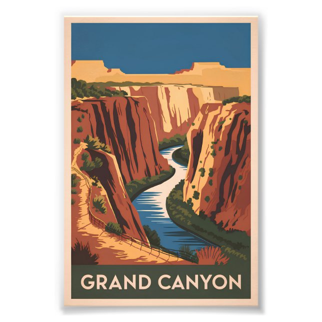 Grand Canyon vintage Photo Print (Front)