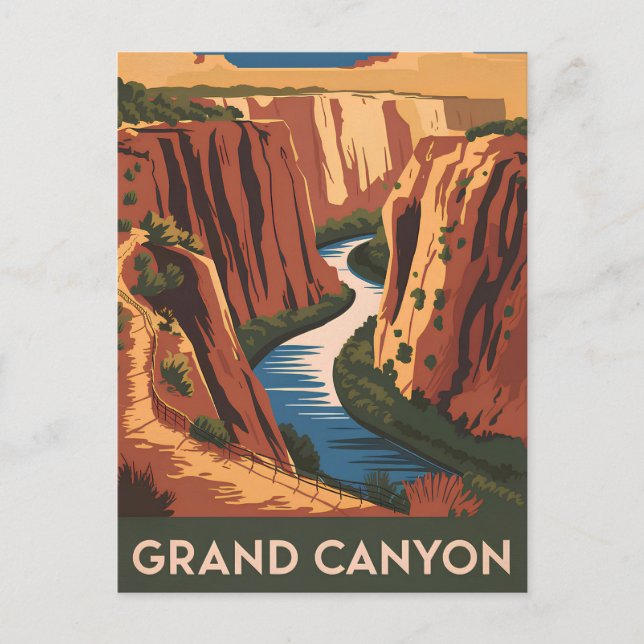Grand Canyon vintage Postcard (Front)