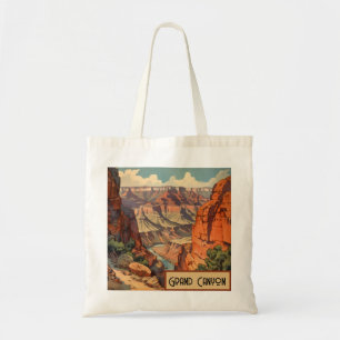 Grand Canyon Vintage Southwest Landscape Tote Bag