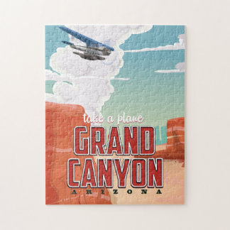 Grand Canyon vintage travel. Jigsaw Puzzle