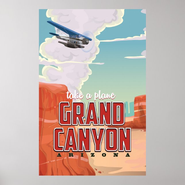 Grand Canyon vintage travel poster (Front)