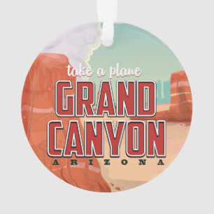 Grand Canyon vintage travel poster Ornament