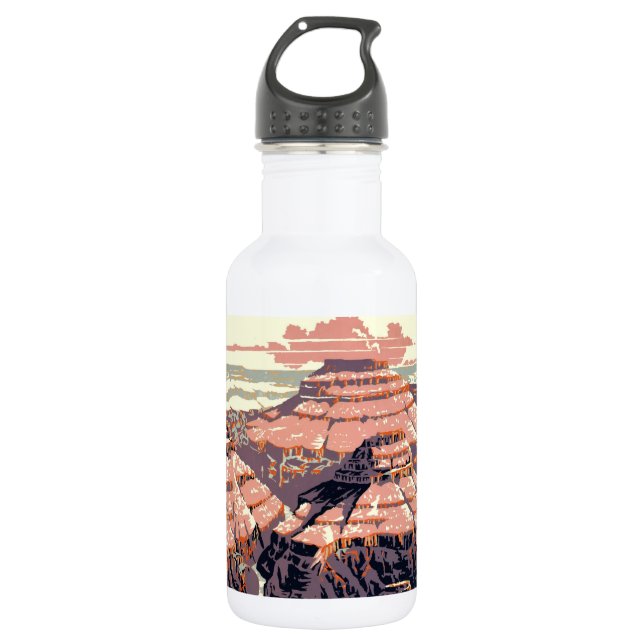 Grand Canyon Western Graphic Art American 532 Ml Water Bottle (Front)