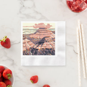 Grand Canyon Western Graphic Art American Napkin