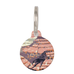 Grand Canyon Western Graphic Art American Pet Tag