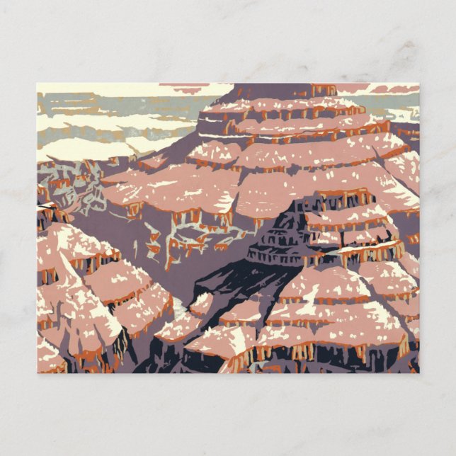 Grand Canyon Western Graphic Art American Postcard (Front)