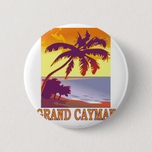 Grand Cayman 6 Cm Round Badge