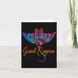 Grand Cayman Islands 2025 Tribal Stingray Family V Card