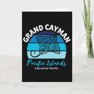 Grand Cayman Pacific Islands Stingray Family Vacat Card